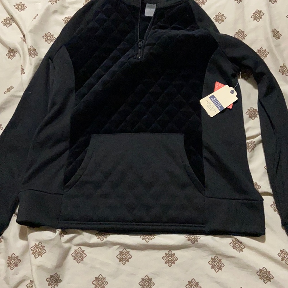 size small, black jacket. never worn, has tags, brand new.